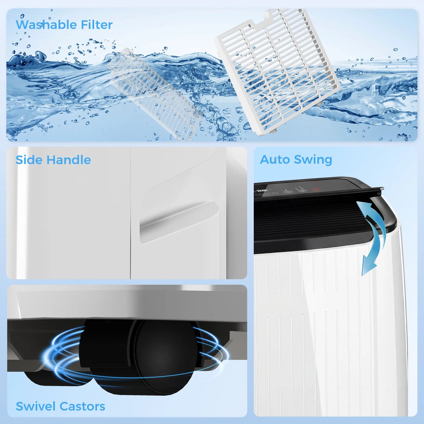 14000 BTU 5-In-1 Portable Air Conditioner, White Air Conditioner at Gallery Canada