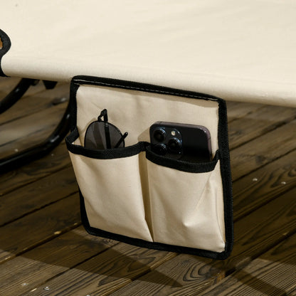 2 Piece Folding Chaise Lounges, Reclining Back, Sunshade, Pool, Beach, Patio Lounger Chairs at Gallery Canada