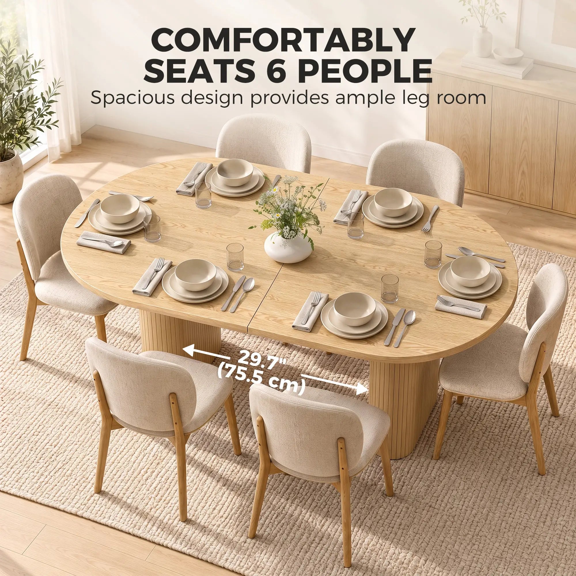 Farmhouse Dining Table Curved Top Kitchen Table Oak Wood Grain, Oak Dining Tables at Gallery Canada