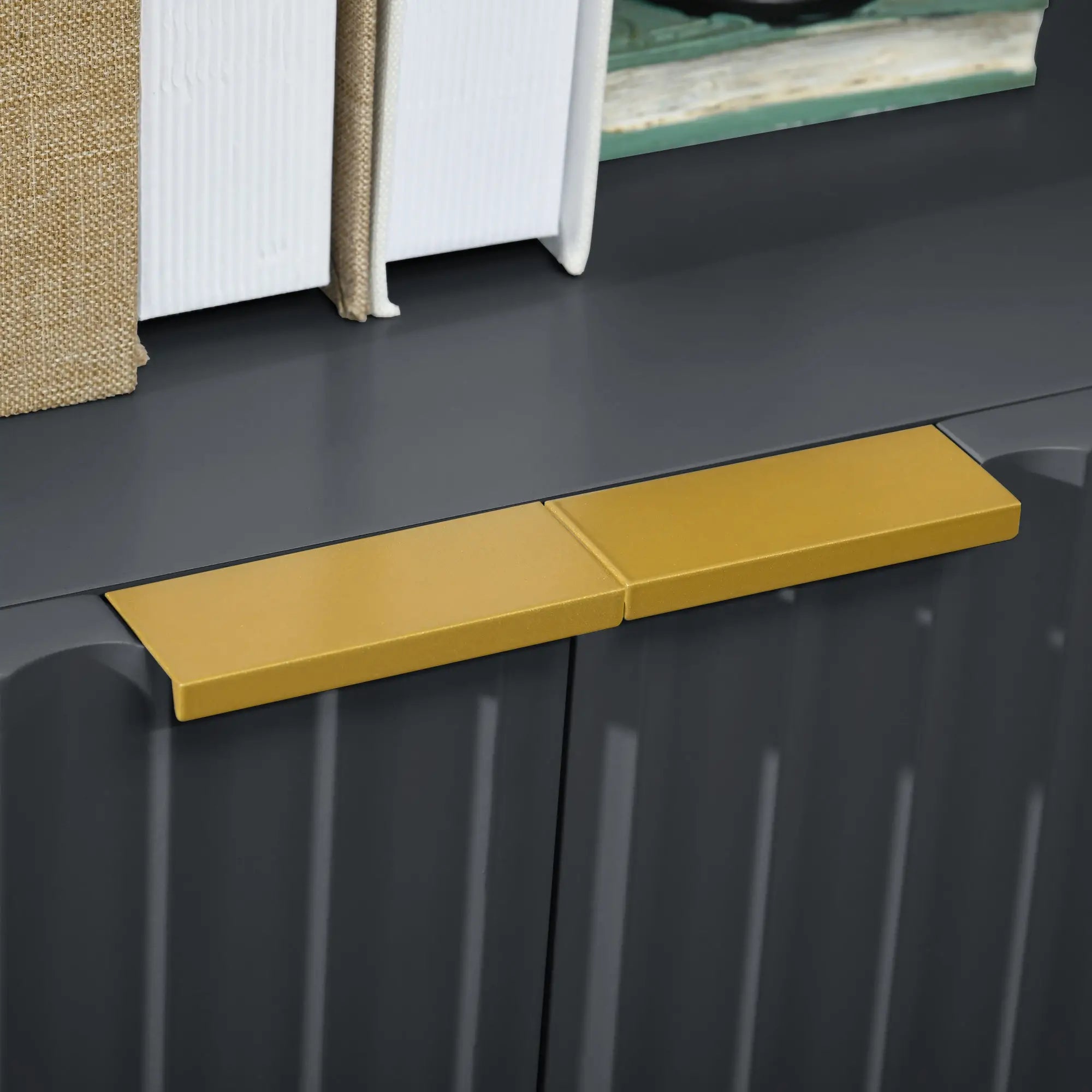 Modern Storage Cabinet, Sideboard Buffet, Gold Legs, Black Storage Cabinets at Gallery Canada