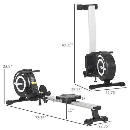 Magnetic Rowing Machine, Adjustable Resistance, LCD Monitor, Full Body Fitness Aerobic Equipment at Gallery Canada