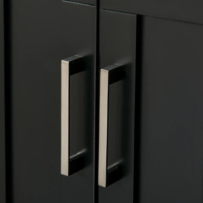 Sideboard Buffet, 2 Doors, Adjustable Shelves, Kitchen Dining, Black Bar Cabinets at Gallery Canada