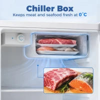 2.6 Cu Ft Mini Fridge, Compact Refrigerator, White