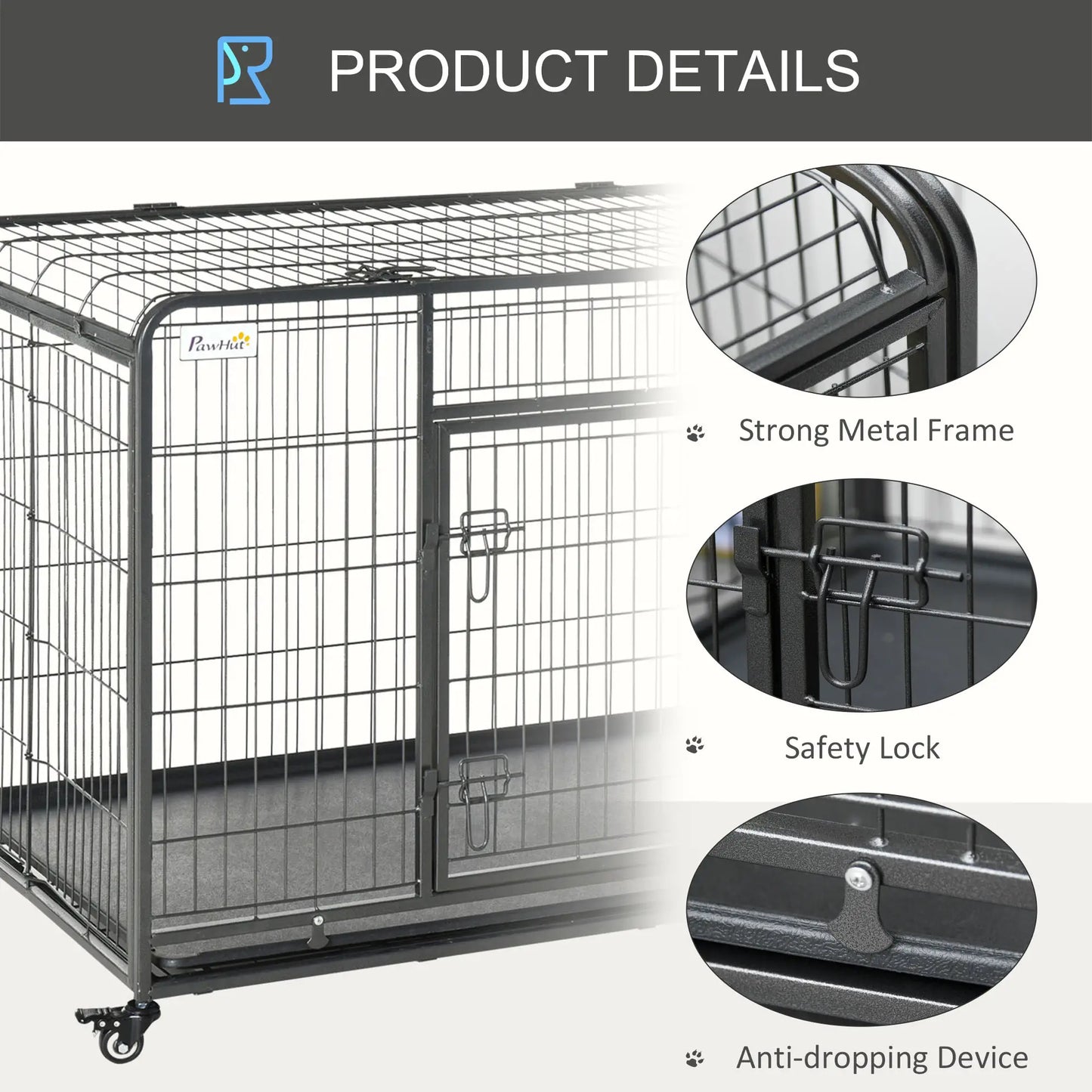 Heavy Duty Folding Dog Crate, Extra Large, 49" x 30" x 32" Houses, Kennels & Pens at Gallery Canada