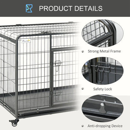 Heavy Duty Folding Dog Crate, Extra Large, 49" x 30" x 32" Houses, Kennels & Pens at Gallery Canada