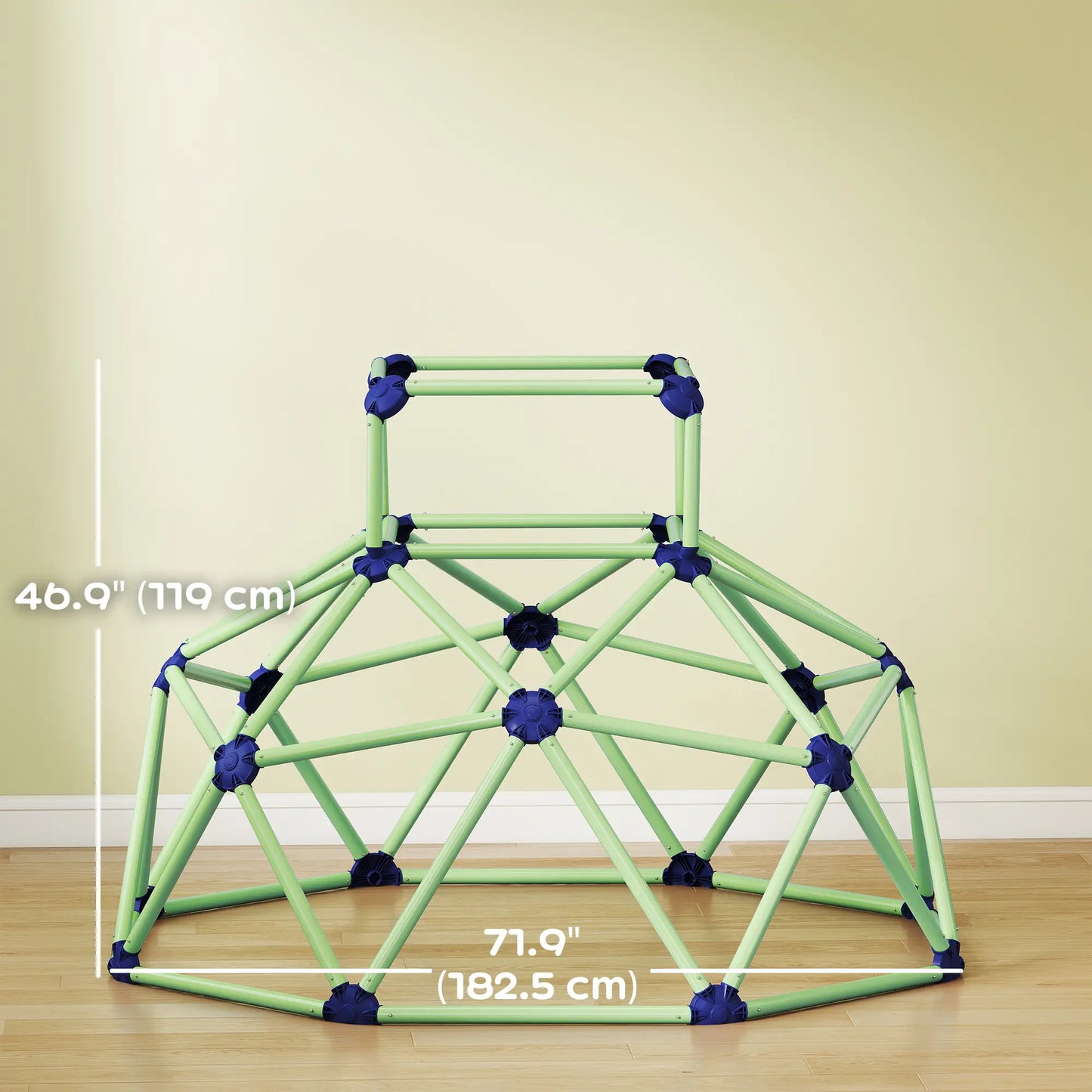 6FT Green Geometric Dome Climber, Indoor Outdoor Jungle Gym, Green Gym Sets & Swings at Gallery Canada