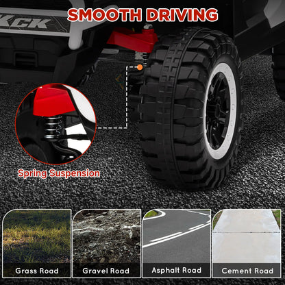 2 Seater 24V 7AH Electric Ride On Truck, White Electric Toy Cars at Gallery Canada