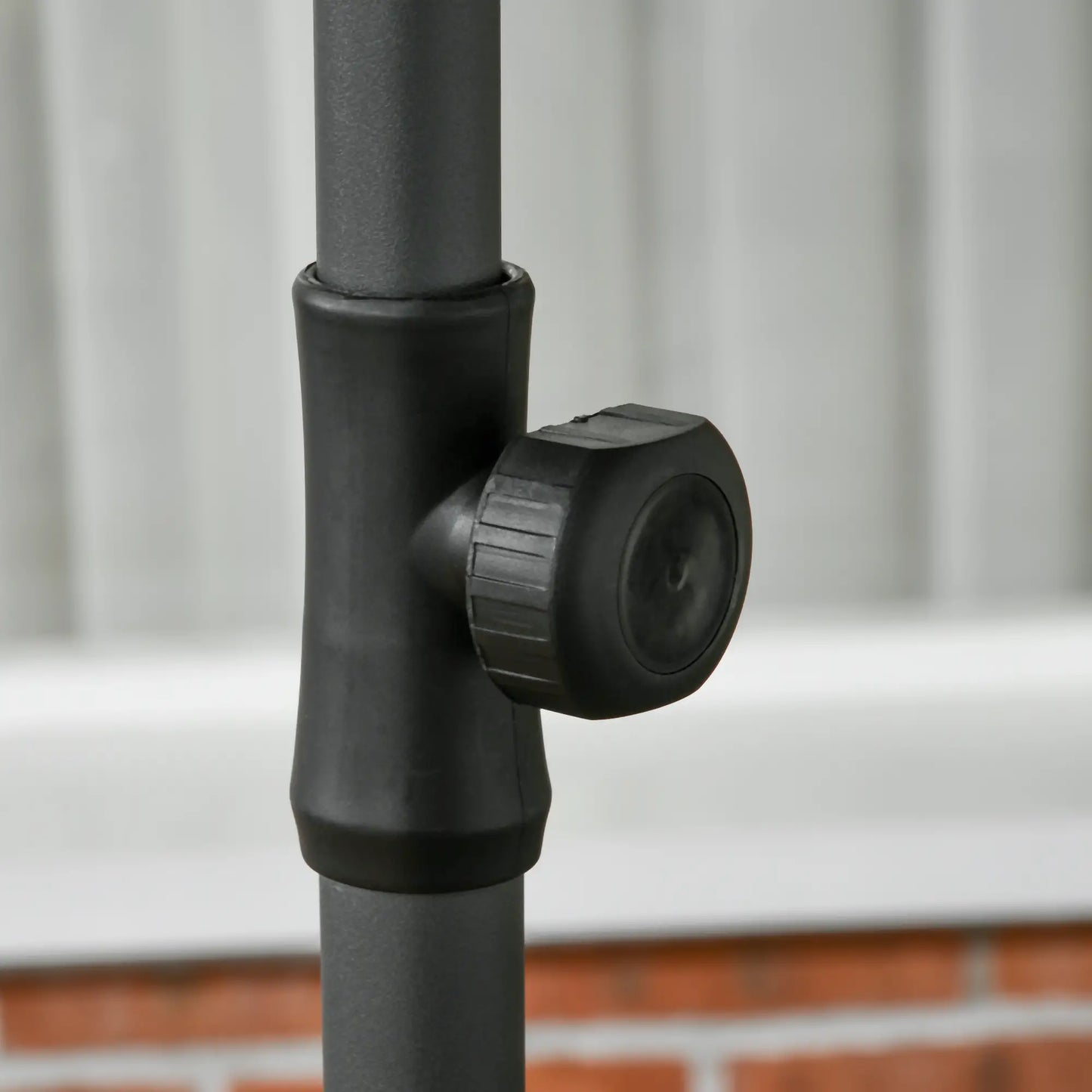 6ft Beach Umbrella, UV50+ Vented Canopy, Push Button Tilt, Blue Beach Umbrellas at Gallery Canada