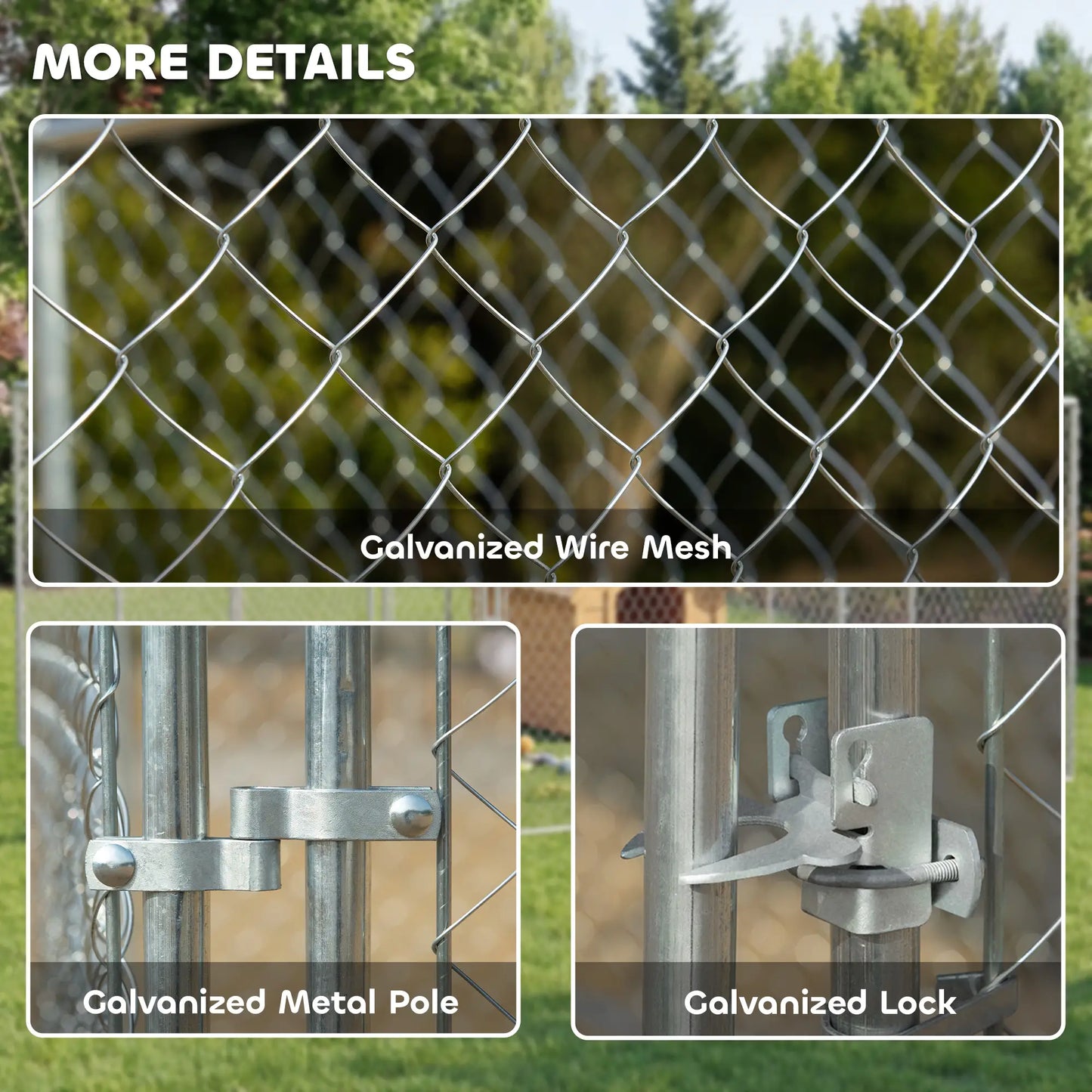 Dog Playpen, Walk-In Kennel, Galvanized Steel Frame, DIY Door Dog Kennels at Gallery Canada