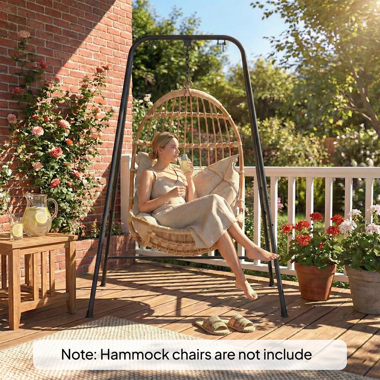 Hanging Hammock Stand, Porch Swing Chair, Indoor Outdoor Construction Hammock Stands at Gallery Canada