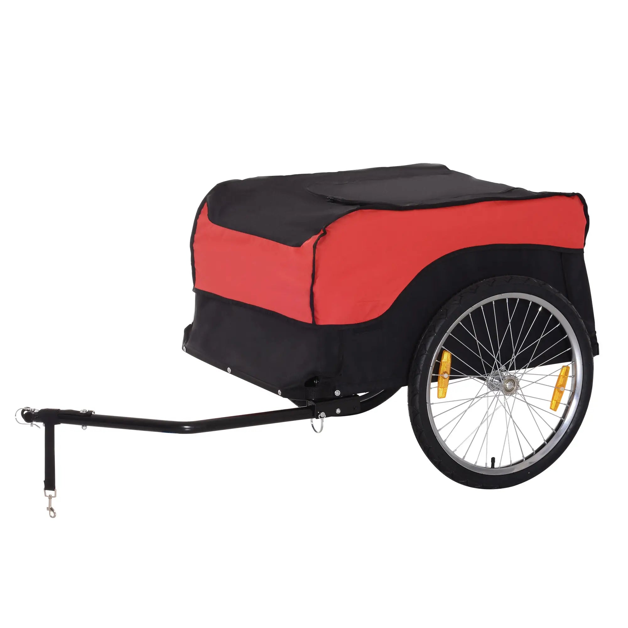 Bike Cargo Trailer, Bicycle Luggage Carrier Cart, Black, Red Bike Cargo Trailers at Gallery Canada