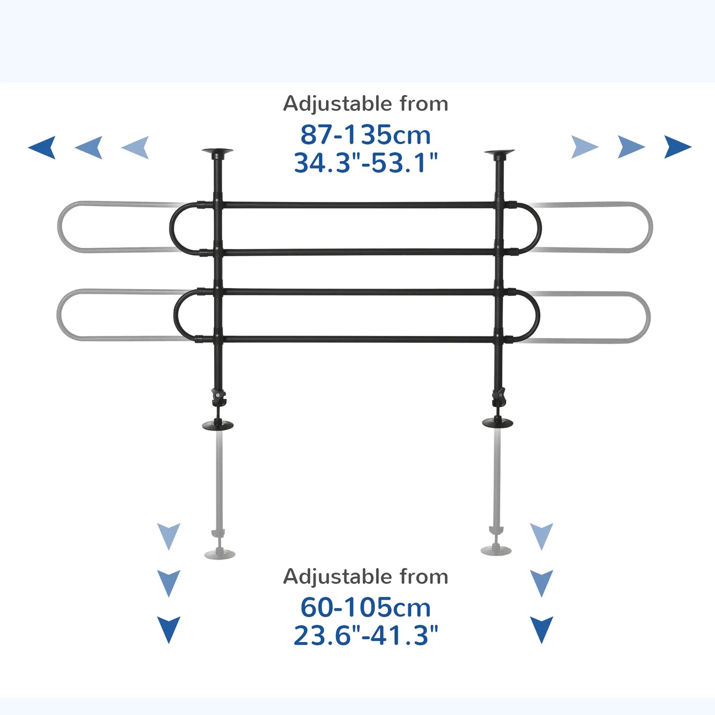 Adjustable Pet Car Barrier, SUV Van Back Seat Dog Fence, Black Houses, Kennels & Pens at Gallery Canada