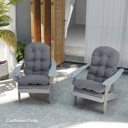 Adirondack Chair Cushions Set of 2, Grey Patio Chair Cushions at Gallery Canada