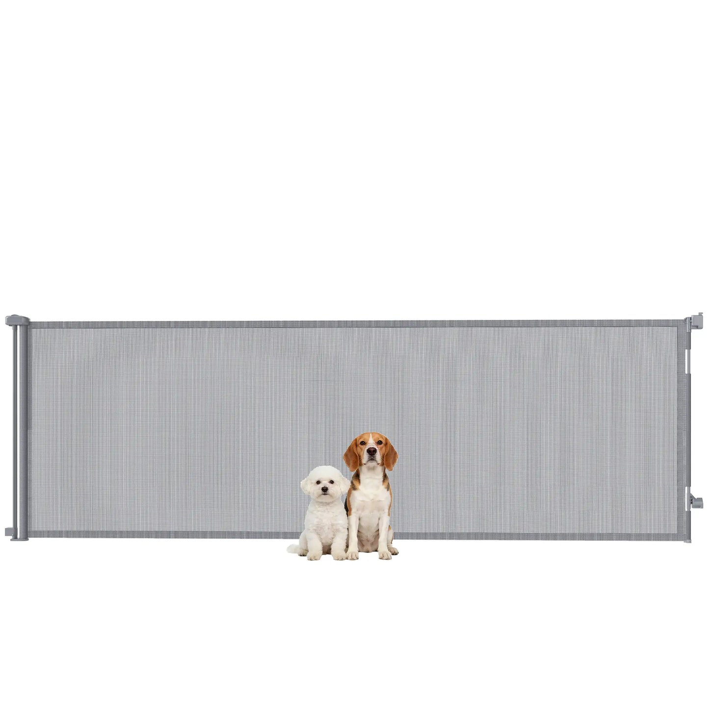 Retractable Dog Gate, 41" Tall, 122" Wide, Mesh Pet Gate Pet Gates at Gallery Canada