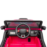 Camion électrique 12V 2 places, télécommande, suspension, USB, klaxon, rose