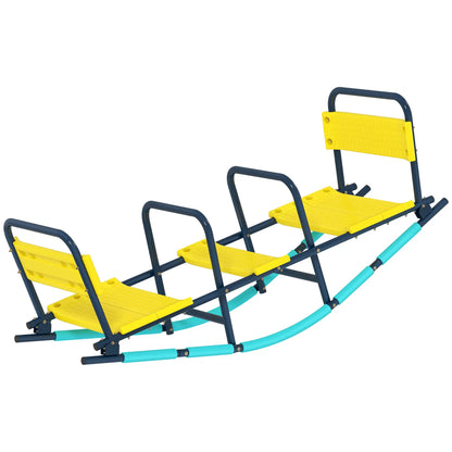 Metal Seesaw For Kids, 2 In 1 Rocking Teeter Totter, Playground Equipment Gym Sets & Swings Blue, Yellow at Gallery Canada