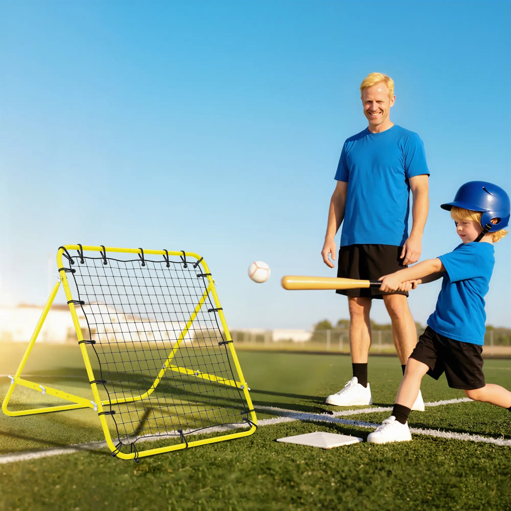 Volleyball Rebounder Net, Football Training Aid, Kickback Target, Yellow Soccer at Gallery Canada