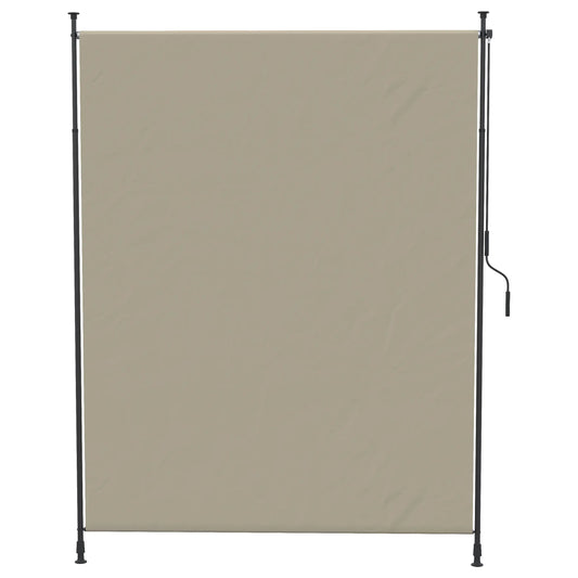 7' x 10' Retractable Patio Awning, Manual Outdoor Privacy Screen, Beige Retractable Side Awning Beige at Gallery Canada