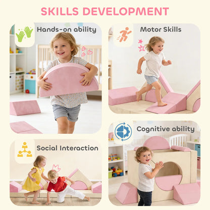 Modular Kids Play Couch, Child Sectional Sofa, Convertible Foam Cushion, Pink Kids Gym & Playmats at Gallery Canada