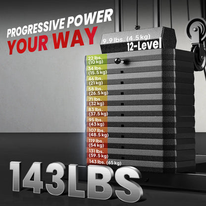 Weight Training Machine, Multifunction Gym Equipment, 143lbs, Black Power Towers at Gallery Canada