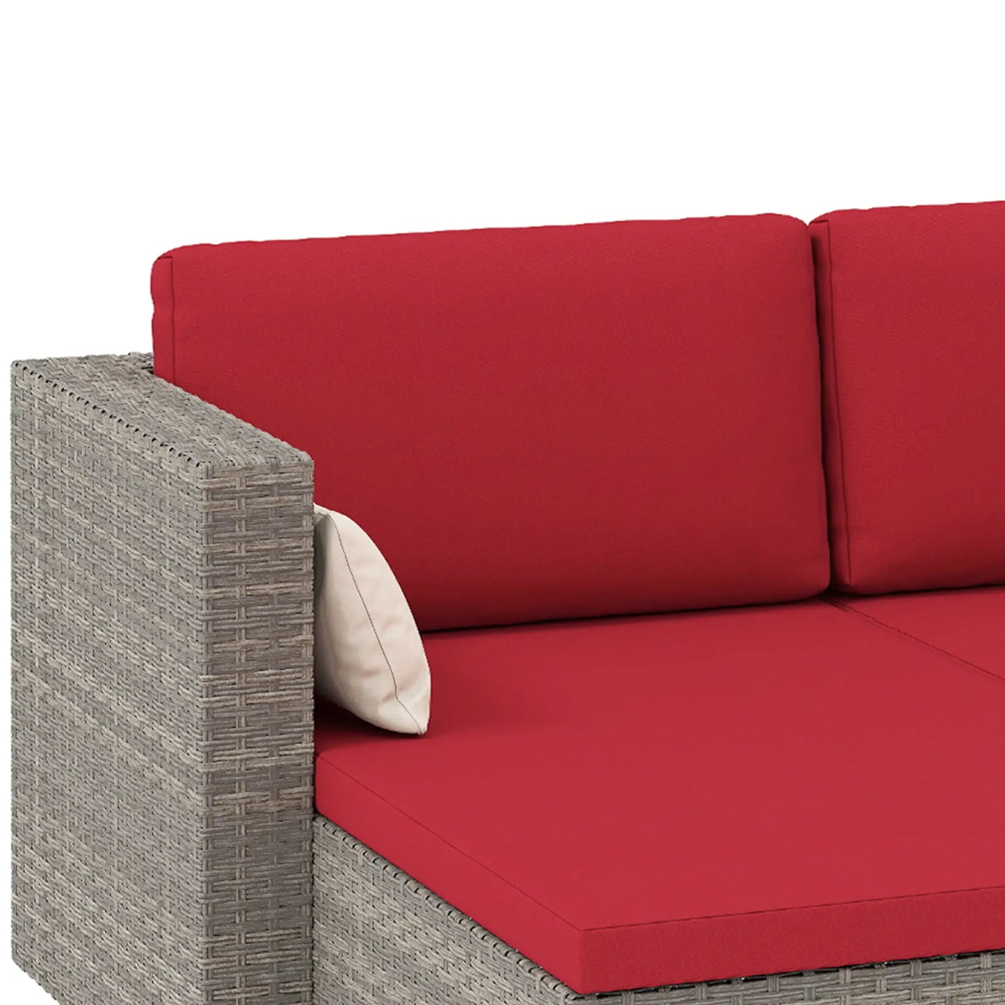 Modern Rattan Sofa Set, 3pcs, Wicker Patio Furniture, Coffee Table Patio Furniture Sets at Gallery Canada
