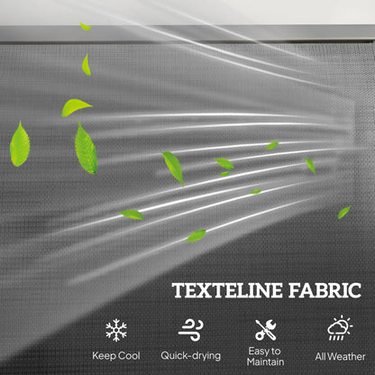 3-Seat Outdoor Glider Chair, Steel Frame, Sling Fabric Seat, Grey Outdoor Gliders at Gallery Canada