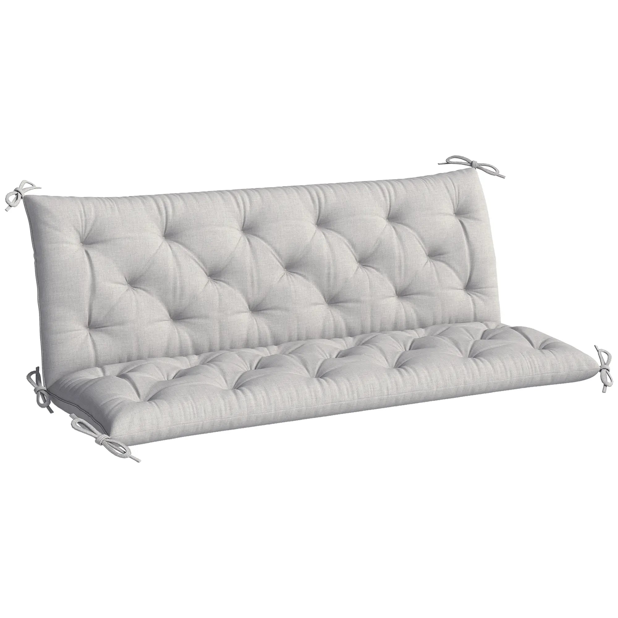 3-Seater Outdoor Swing Chair Cushions, Patio Garden, Light Grey Patio Chair Cushions Light Grey at Gallery Canada