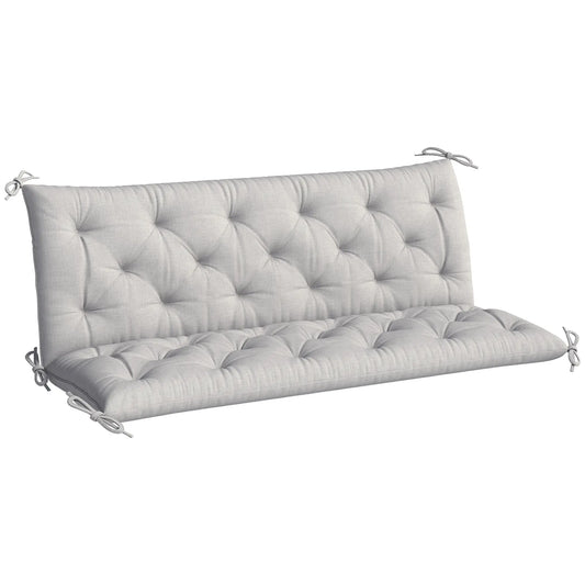 3-Seater Outdoor Swing Chair Cushions, Patio Garden, Light Grey Patio Chair Cushions Light Grey at Gallery Canada
