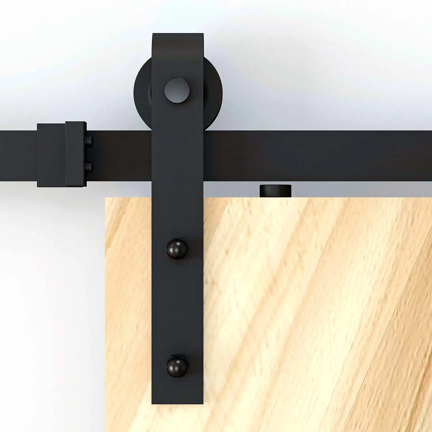 6.6FT Carbon Steel Sliding Barn Door Hardware, J Shape Roller Door Hardware at Gallery Canada