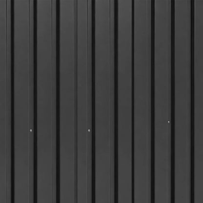 9x4 Outdoor Storage Shed, Galvanized Steel, Dark Grey Sheds at Gallery Canada
