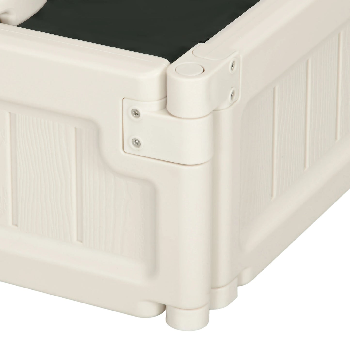 Kids Outdoor Sandbox with Canopy, Fabric Liner, Cream White Sandboxes & Accessories at Gallery Canada