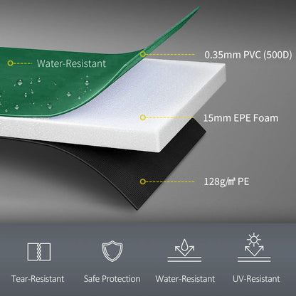 10ft Trampoline Replacement Safety Pad, Waterproof Spring Cover, Green Trampolines at Gallery Canada
