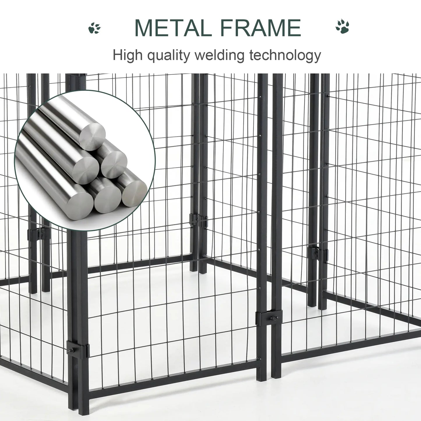 Outdoor Dog Kennel, Waterproof UV-Resistant Cover, 4 x 4 x 4.5 ft Houses, Kennels & Pens at Gallery Canada
