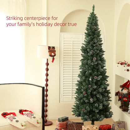 7ft Artificial Pencil Christmas Tree, 980 Branches, Pinecones, Metal Stand Pencil Christmas Trees at Gallery Canada