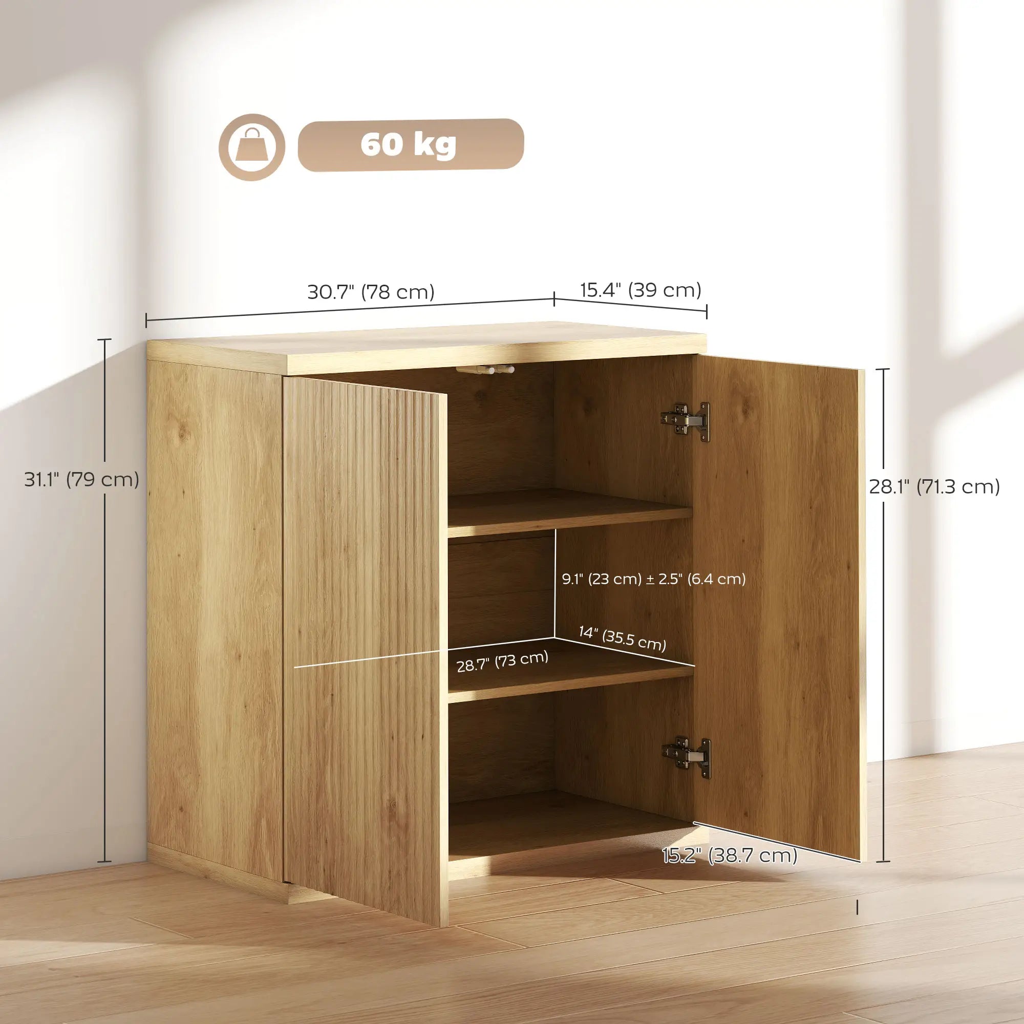Sideboard Buffet Cabinet Set Of 2, Kitchen Cabinet, Oak Bar Cabinets at Gallery Canada