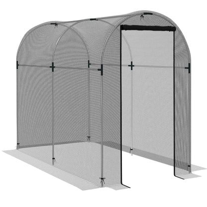 Galvanized Steel Crop Cage, Plant Protection Tent, 4' x 8', Black Walk In Greenhouses at Gallery Canada