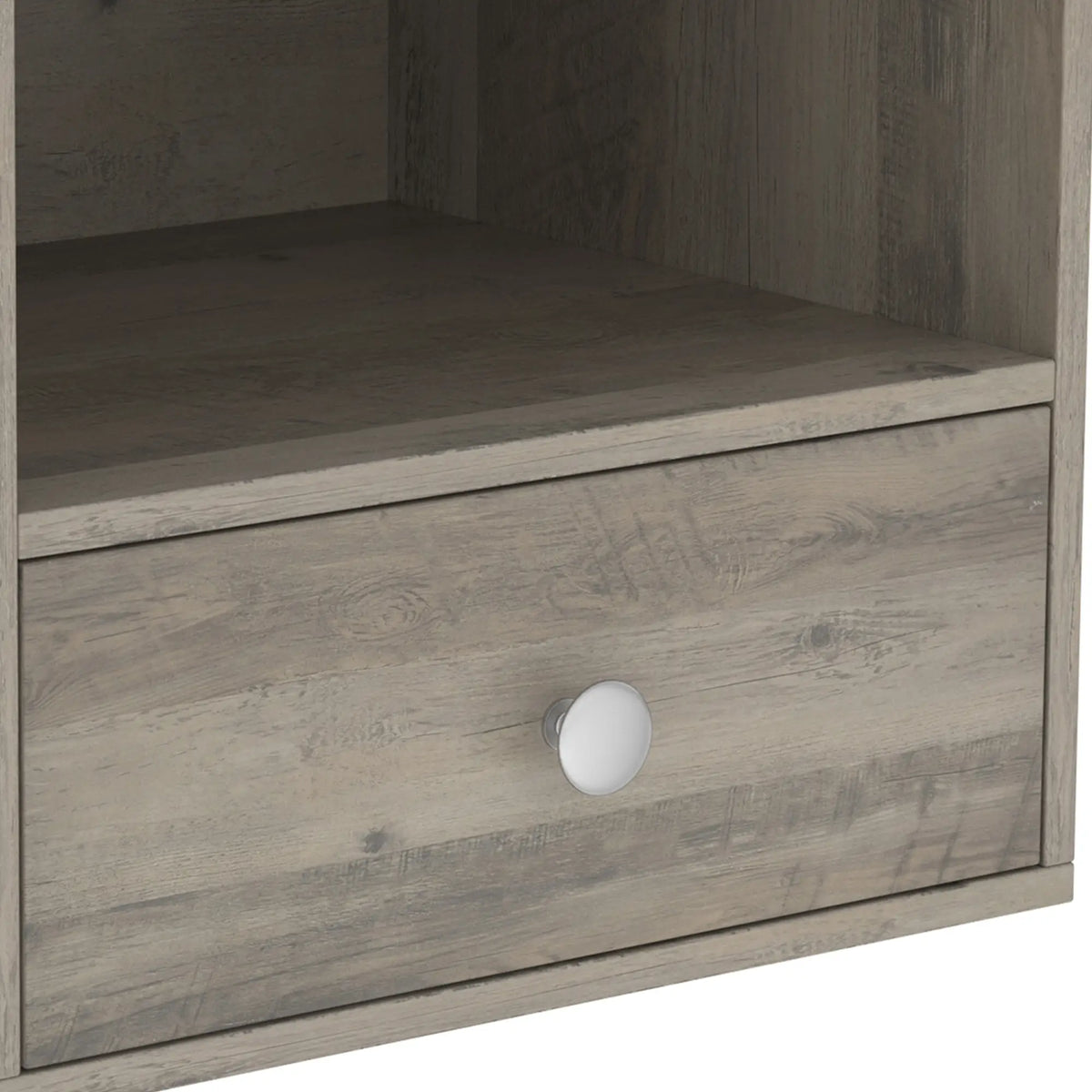 Floating Nightstands Set of 2, Drawer, Marble Top, Natural