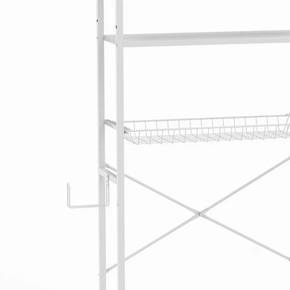 3-Tier Over-the-Toilet Storage Shelf, Adjustable Shelves, White