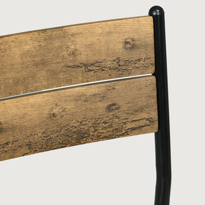 Dining Table Set for 2, 3 Piece Kitchen Table and Chairs, Rustic Brown, Brown Dining Table Sets at Gallery Canada