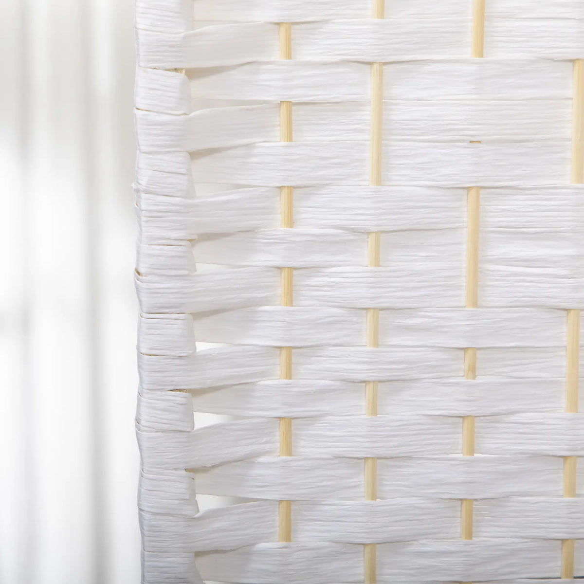 3 Panel Folding Room Divider, Portable Privacy Screen, White Room Dividers at Gallery Canada