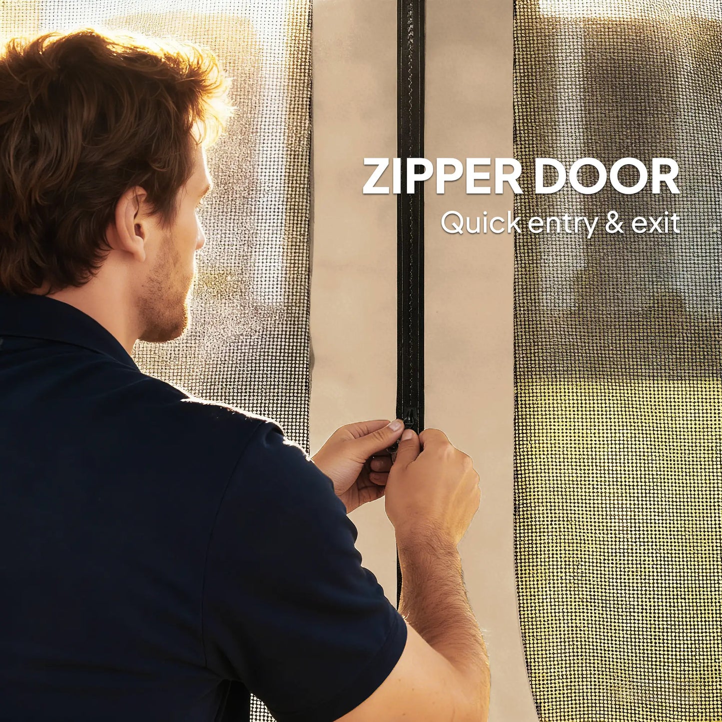 Replacement Mosquito Netting, 10' x 12', Beige, Black Gazebo Sidewalls at Gallery Canada