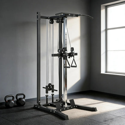 Cable Station Dual Pulley System, Pull Up Bar, 14 Adjustable Positions Power Towers at Gallery Canada