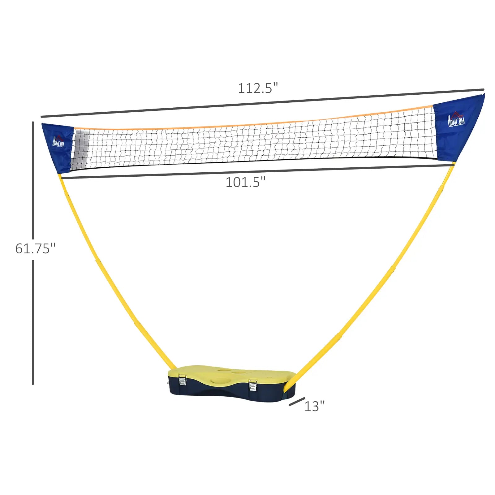 Portable Badminton Net Set, 9.5x5 ft, Foldable, Includes Rackets, Shuttlecocks Badminton at Gallery Canada