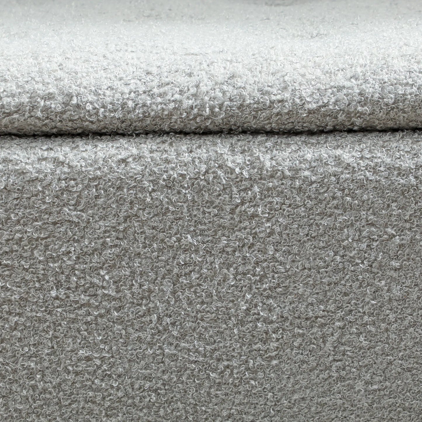 Modern Storage Bench, Ottoman with Lamb's Wool Upholstery, Grey Storage Ottomans & Benches at Gallery Canada