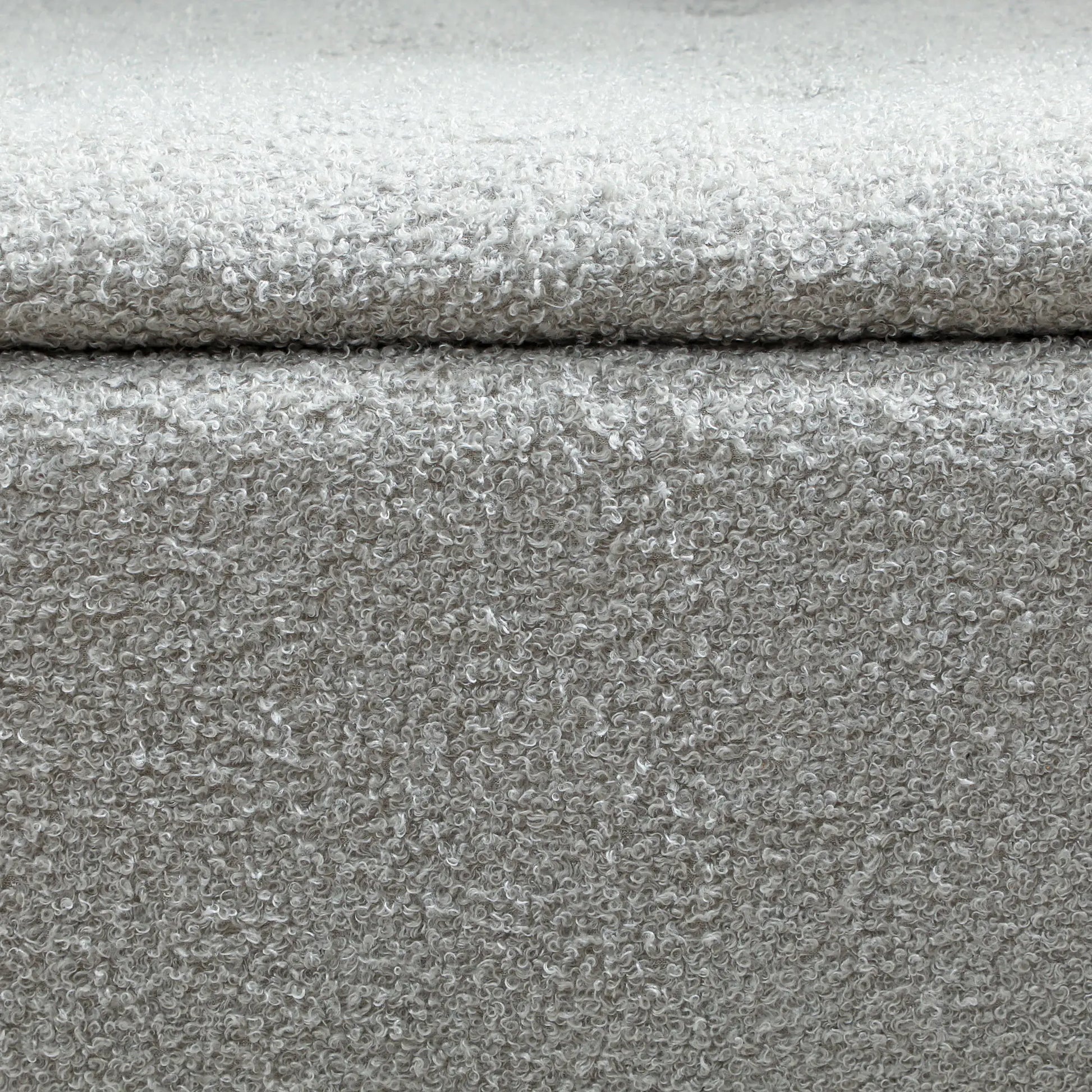 Modern Storage Bench, Ottoman with Lamb's Wool Upholstery, Grey Storage Ottomans & Benches at Gallery Canada