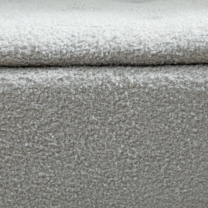 Modern Storage Bench, Ottoman with Lamb's Wool Upholstery, Grey Storage Ottomans & Benches at Gallery Canada