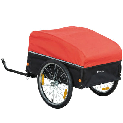 Bike Trailer, Cargo Trailer with 45 Gal Storage Box, 20" Tires, 88 lbs Capacity Bike Cargo Trailers at Gallery Canada