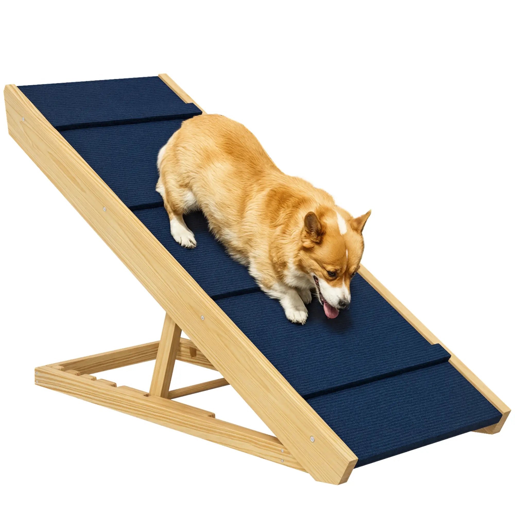 Adjustable Dog Ramp for Bed, Sofa, Non-Slip Surface, Folding Stairs Dog Stairs at Gallery Canada