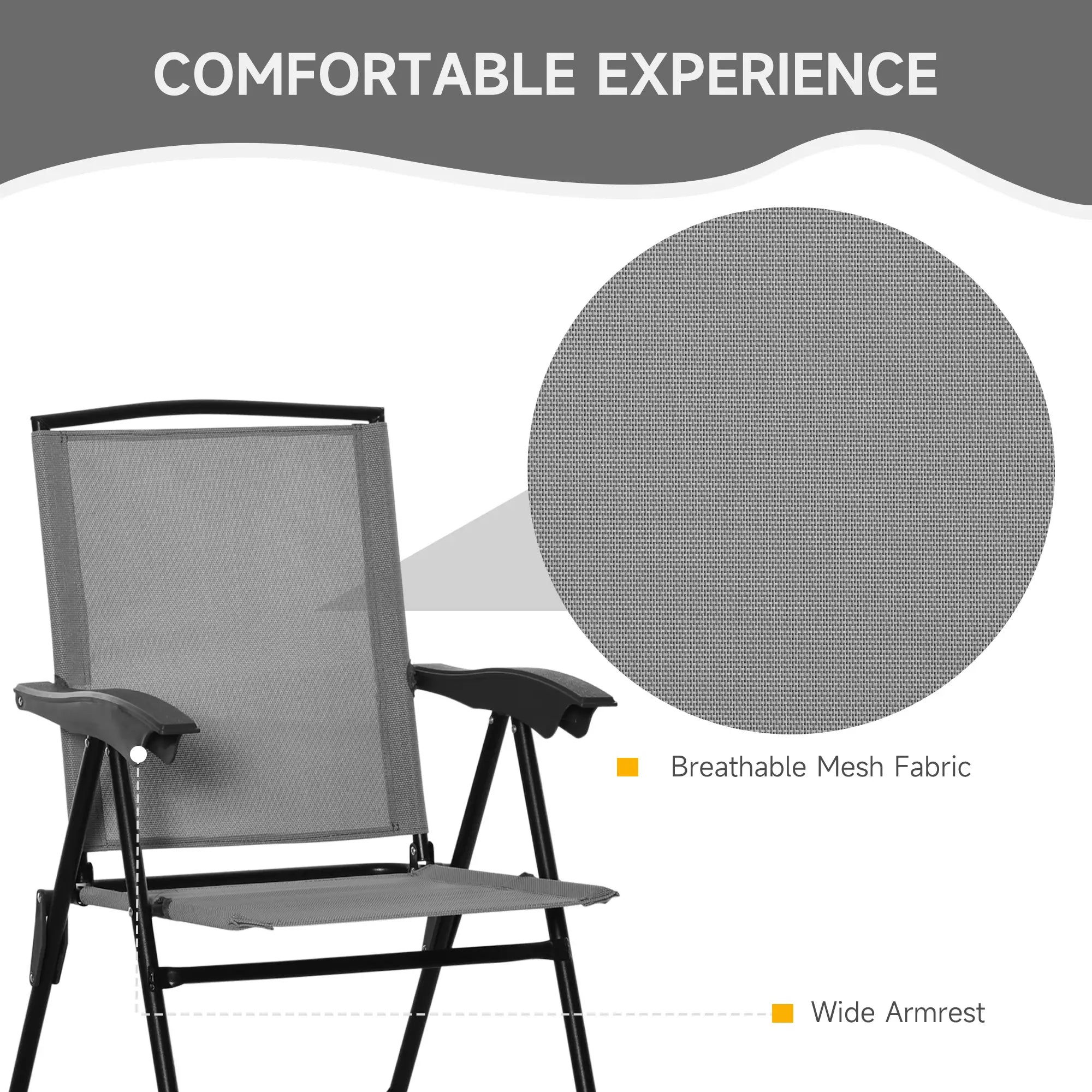 Folding Outdoor Bistro Set, Patio Table Chairs, Grey Bistro Sets at Gallery Canada