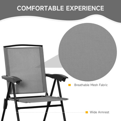Folding Outdoor Bistro Set, Patio Table Chairs, Grey Bistro Sets at Gallery Canada